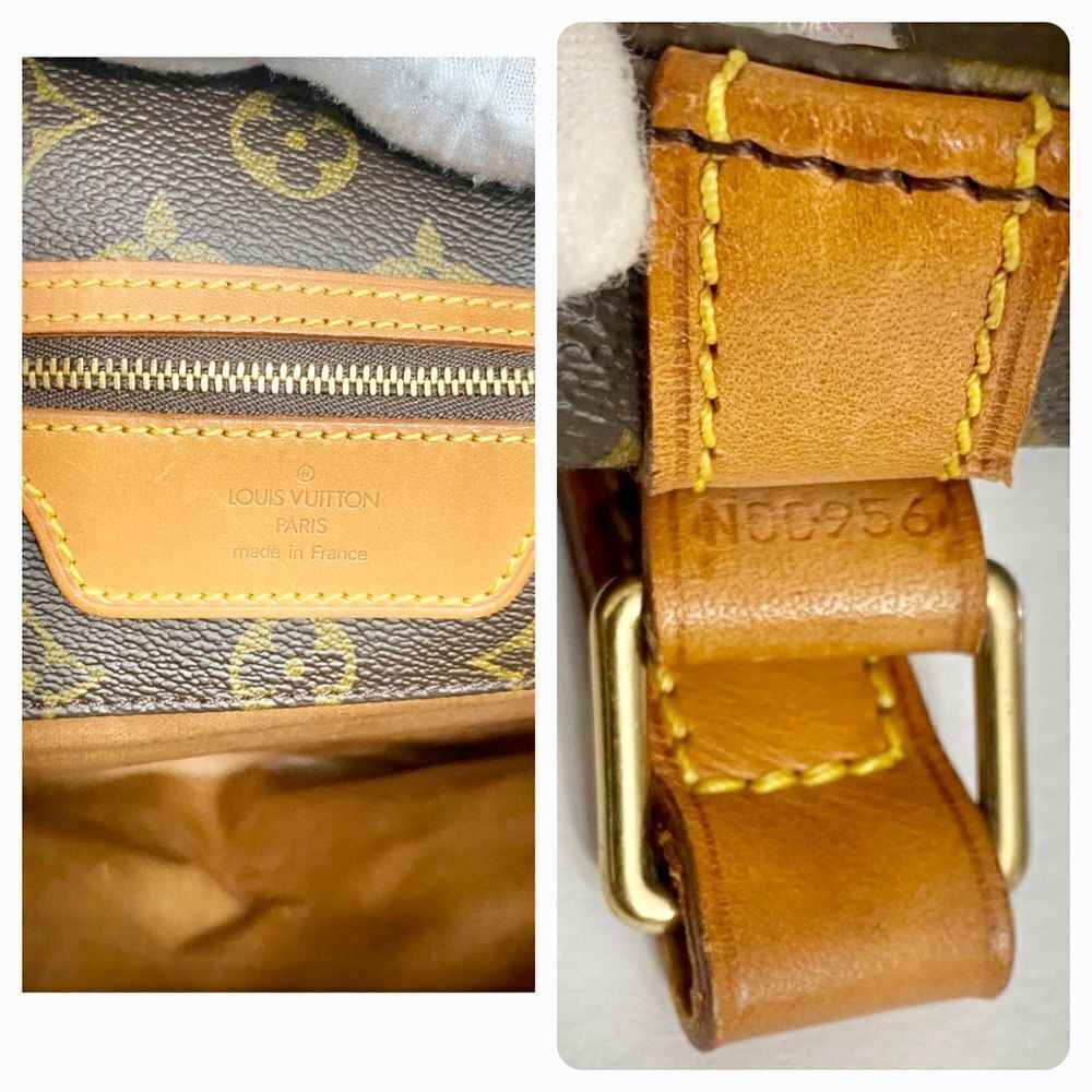 LOUIS VUITTON Monogram Sac Shopping Leather Tote Bag 💼 LVJ26 - Picture 6 of 16